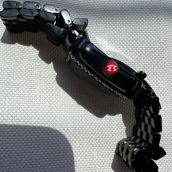 Brand New in Box Black Michele Deco Noir Diamond Watch 06T000215 - Picture 7 of 17